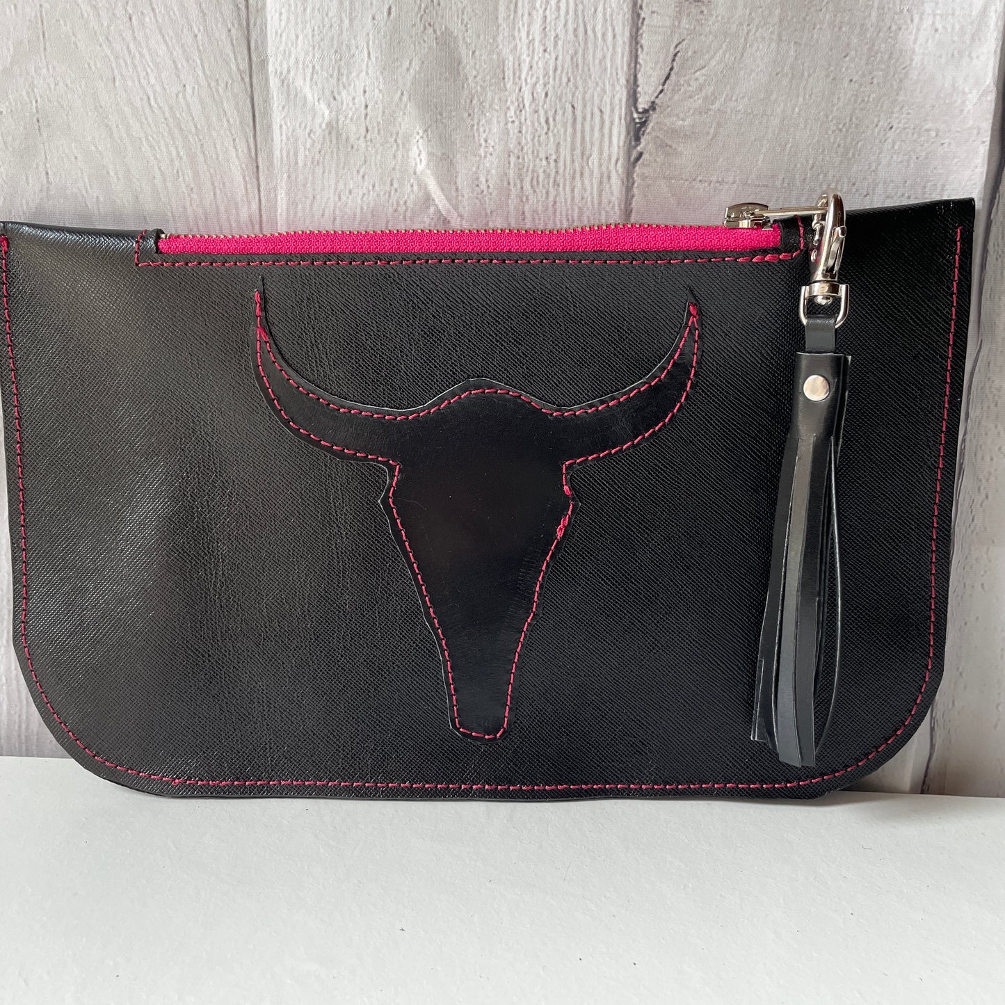 POCHETTE NOIR GRAIN