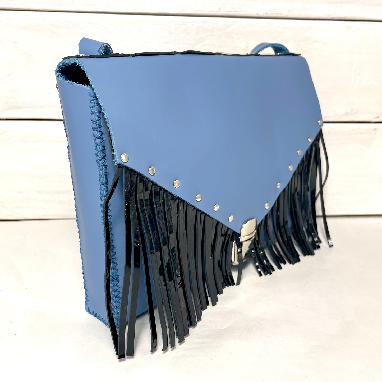 CHEYENNE Bleu glacier/Noir vernis