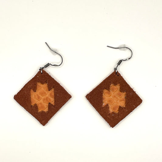 BO CARREES MARRON/ORANGE