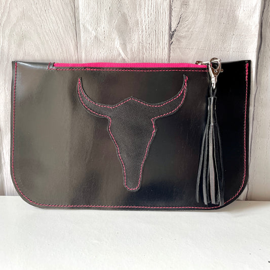 POCHETTE NOIR LISSE